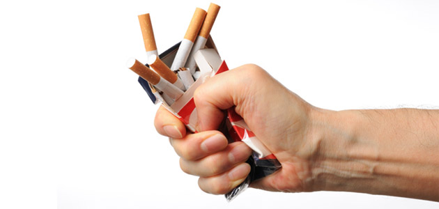 paquet cigarettes écrasé